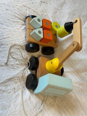 IKEA magnetic Wooden Shape Sorting Pull Toy Truck – Kids Toddler Toy